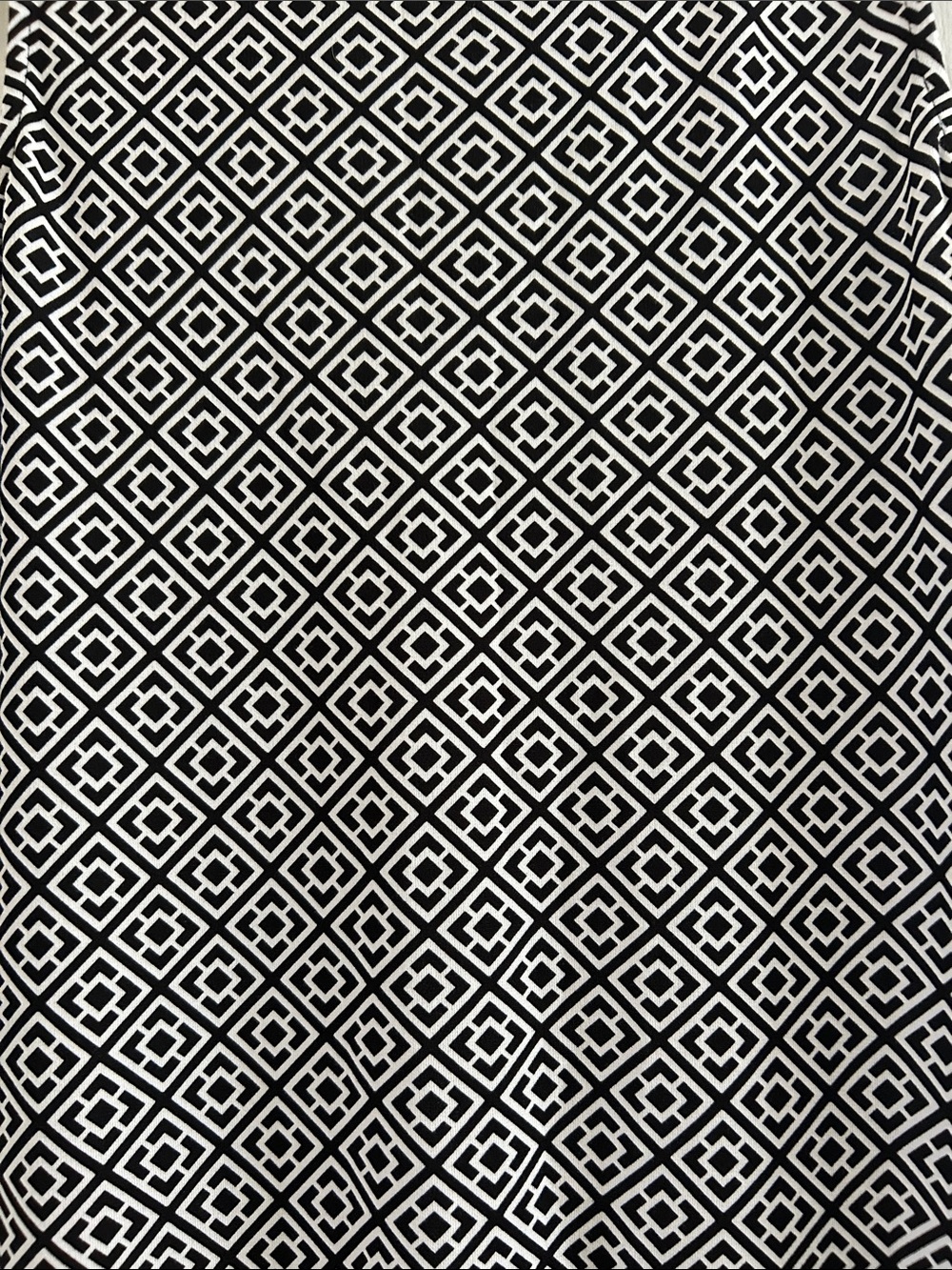 🖤 Tommy Bahama Black/White Geometric Sleeveless Dress - Picture 2 of 7